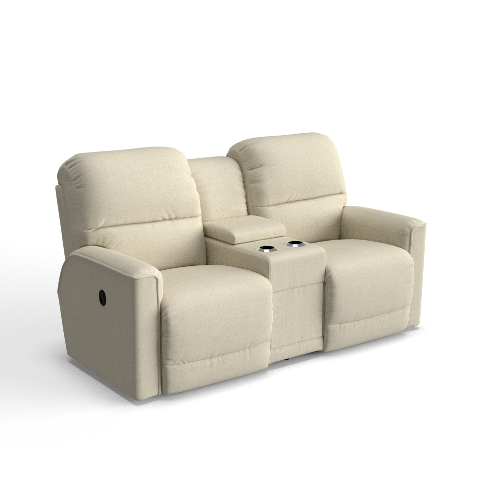 Cade Reclining Loveseat w/ Console, In Stock